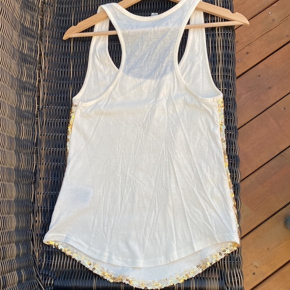 Guess gold sequin top cream, rayon - Picture 7 of 8